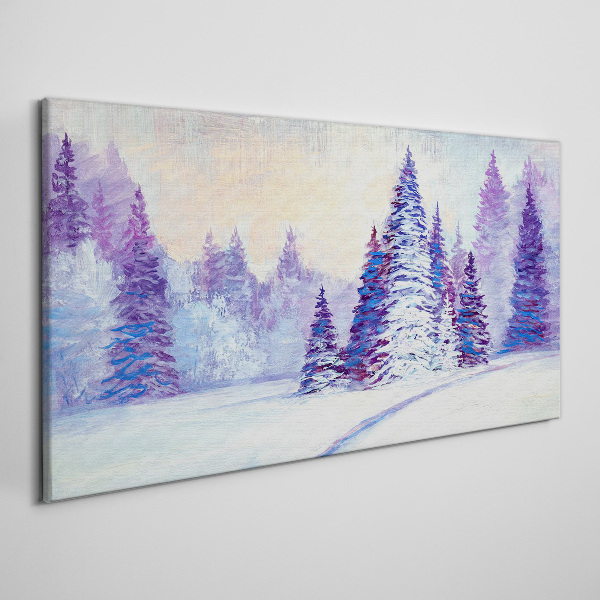 Obraz na Płótnie Zima las Śnieg Przyroda