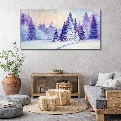 Obraz na Płótnie Zima las Śnieg Przyroda