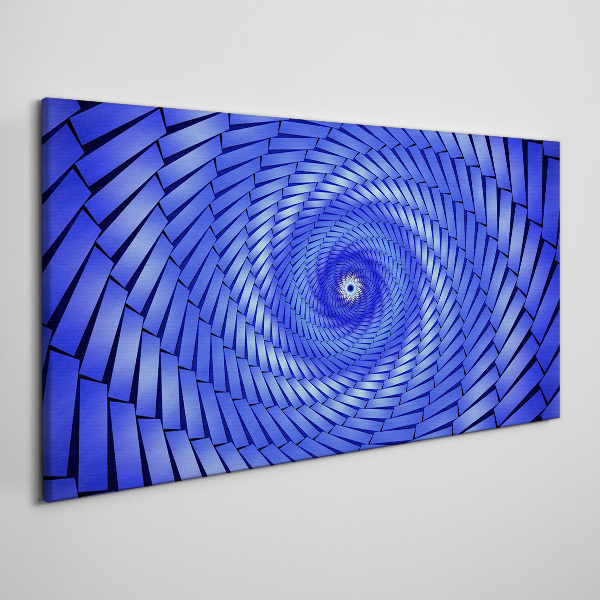 Obraz Canvas Niebieski wir geometryczny