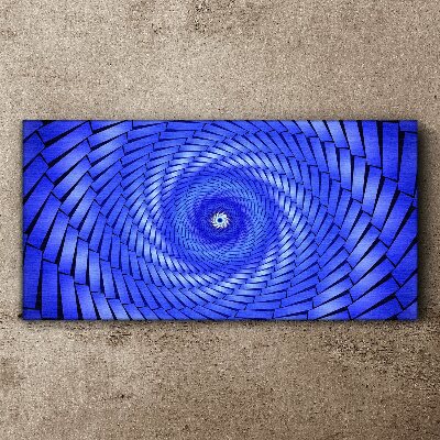 Obraz Canvas Niebieski wir geometryczny