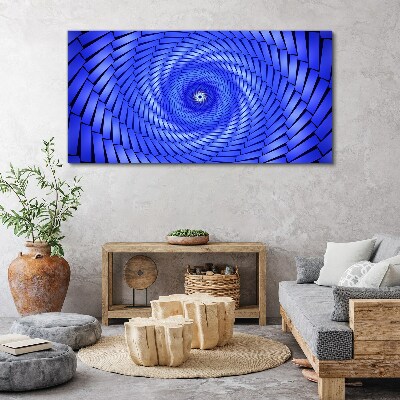 Obraz Canvas Niebieski wir geometryczny