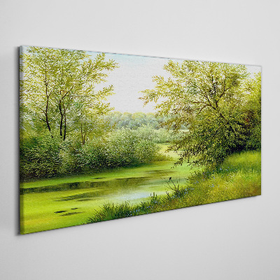Obraz Canvas Drzewa Rzeka Natura
