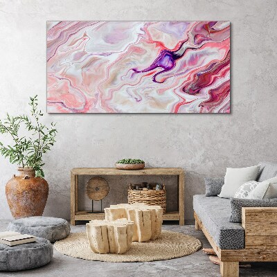 Obraz Canvas Różowe fale abstrakcji