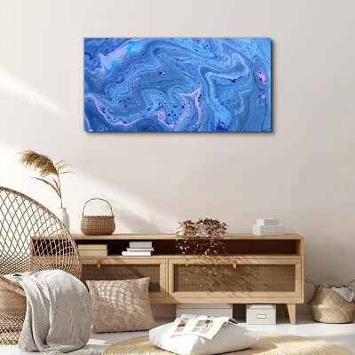 Obraz Canvas Oceaniczne fale niebieskiego marmuru