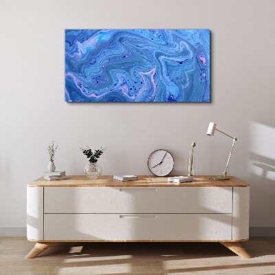 Obraz Canvas Oceaniczne fale niebieskiego marmuru