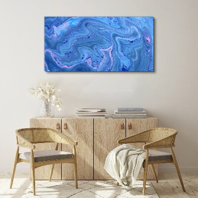 Obraz Canvas Oceaniczne fale niebieskiego marmuru