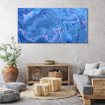 Obraz Canvas Oceaniczne fale niebieskiego marmuru
