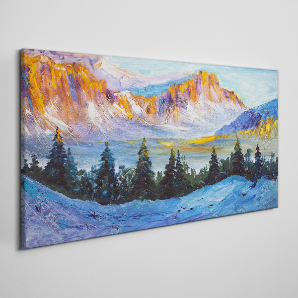 Obraz Canvas Zimowy krajobraz górski