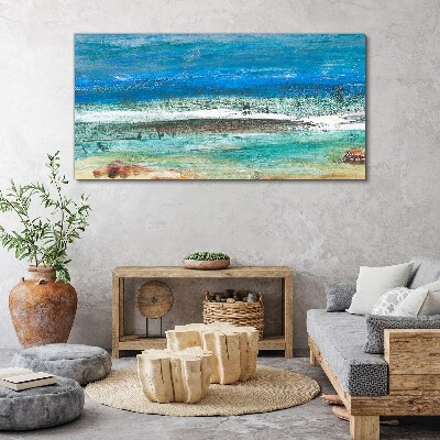 Obraz Canvas abstrakcja plaża morze fale