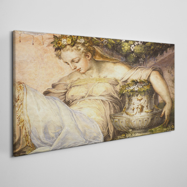 Obraz Canvas starożytność kobiety kwiaty