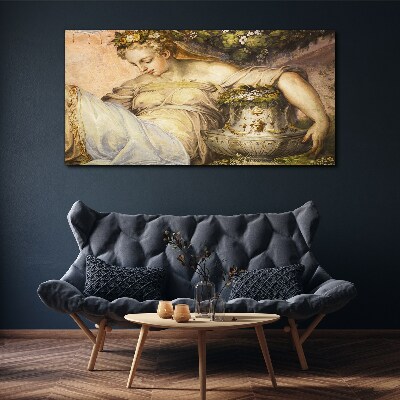 Obraz Canvas Muza w ogrodzie