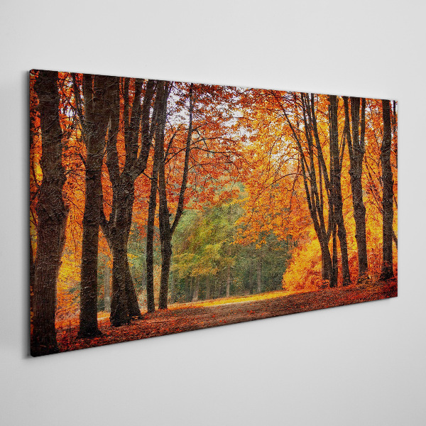 Obraz Canvas Jesienna aleja drzew
