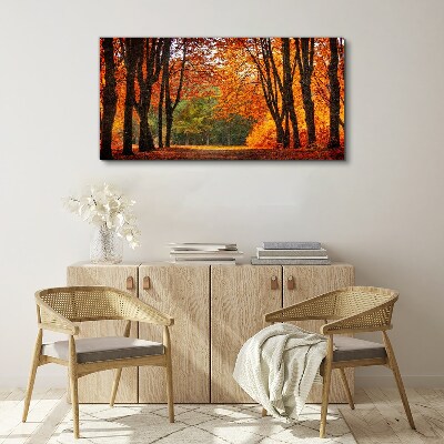 Obraz Canvas Jesienna aleja drzew