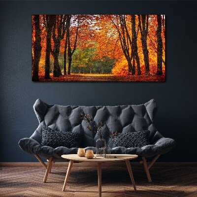 Obraz Canvas Jesienna aleja drzew
