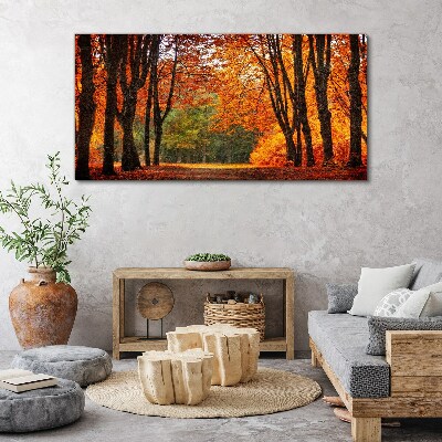 Obraz Canvas Jesienna aleja drzew