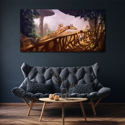 Obraz Canvas Abstrakcja Wiewiórka Żyrafa