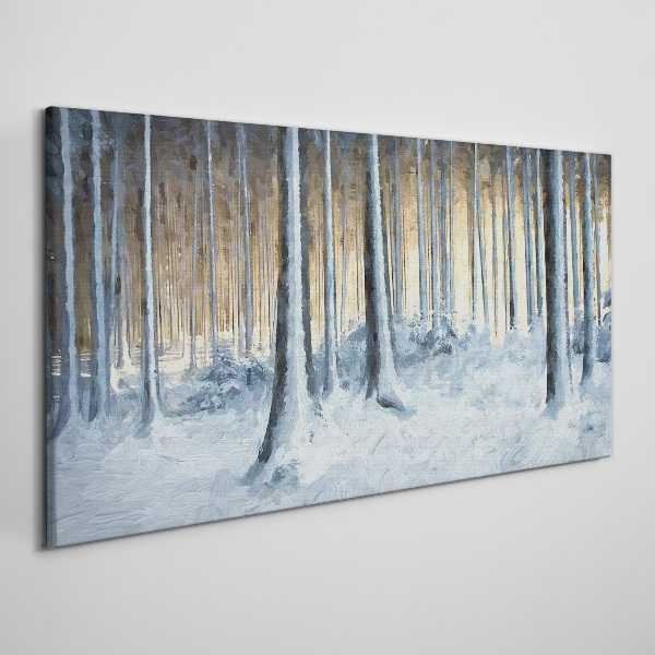 Obraz Canvas Abstrakcja Zima Śnie Natura