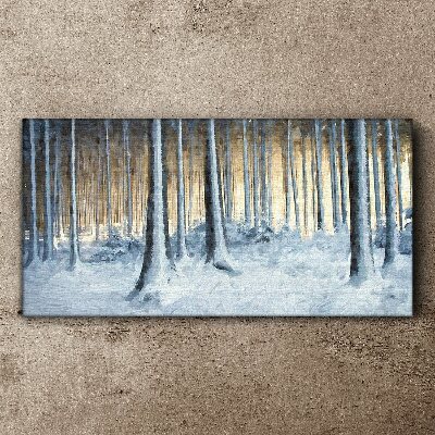 Obraz Canvas Abstrakcja Zima Śnie Natura