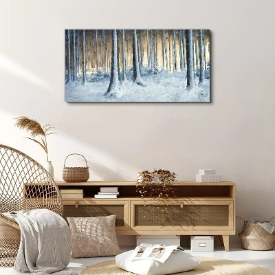 Obraz Canvas Abstrakcja Zima Śnie Natura