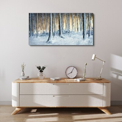 Obraz Canvas Abstrakcja Zima Śnie Natura