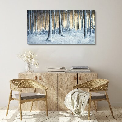 Obraz Canvas Abstrakcja Zima Śnie Natura