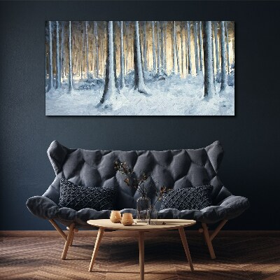 Obraz Canvas Abstrakcja Zima Śnie Natura