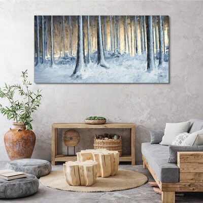 Obraz Canvas Abstrakcja Zima Śnie Natura