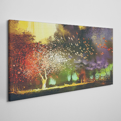 Obraz Canvas Abstrakcja Drzewa Chmury