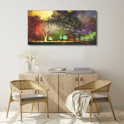 Obraz Canvas Magiczny las o zmierzchu