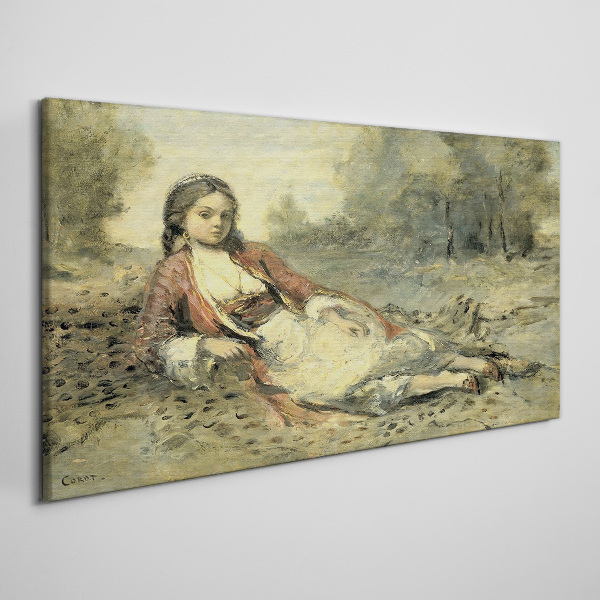 Obraz Canvas „Portret leżącej dziewczyny”