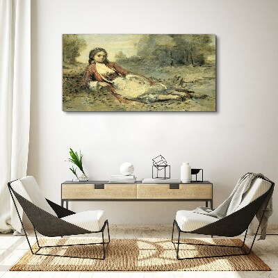 Obraz Canvas „Portret leżącej dziewczyny”