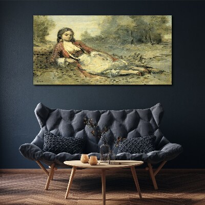 Obraz Canvas „Portret leżącej dziewczyny”