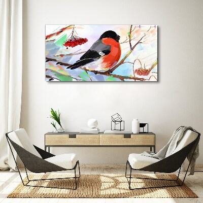 Obraz Canvas Abstrakcja Jarzębina Ptak