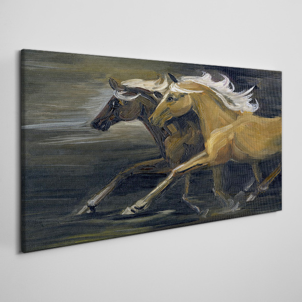 Obraz na Płótnie Abstrakcja Zwierzęta Konie