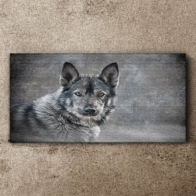 Obraz Canvas Portret szarego psa