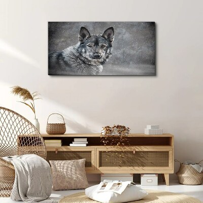 Obraz Canvas Zima Śnieg Zwierzę Wilk Pies