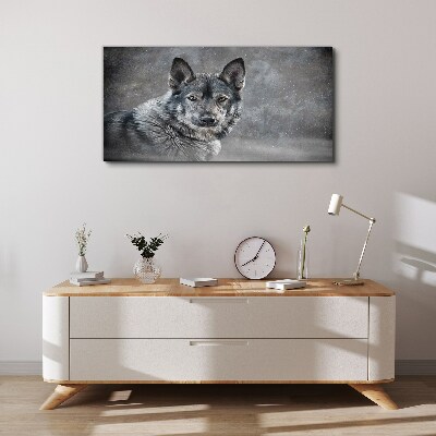 Obraz Canvas Portret szarego psa