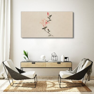 Obraz Canvas Kwiatowy minimalizm w delikatnych odcieniach