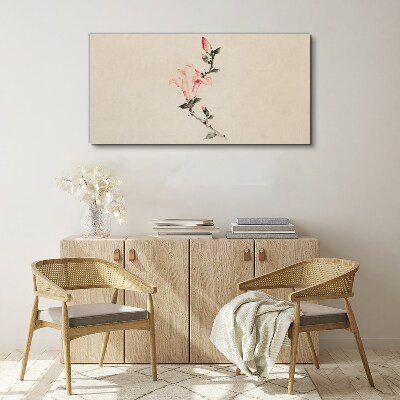 Obraz Canvas Kwiatowy minimalizm w delikatnych odcieniach