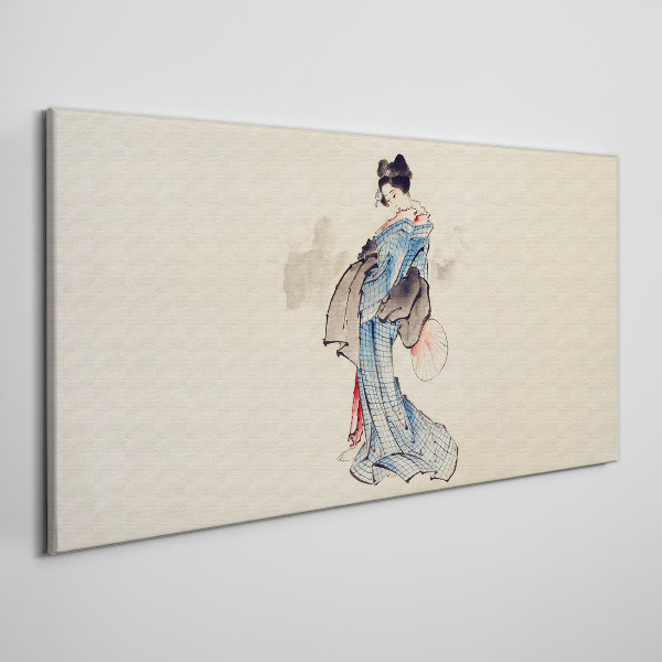 Obraz Canvas Gejsza w tradycyjnym kimono