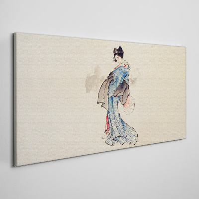 Obraz Canvas Gejsza w tradycyjnym kimono