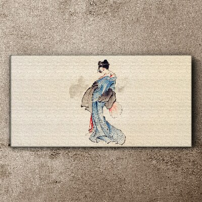 Obraz Canvas Gejsza w tradycyjnym kimono