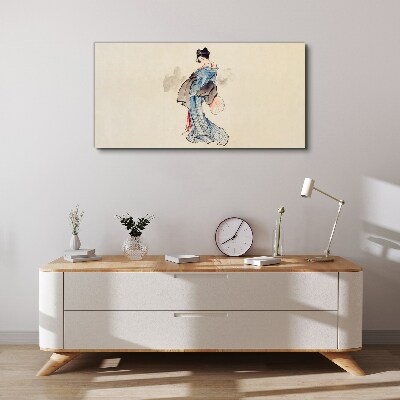 Obraz Canvas Gejsza w tradycyjnym kimono