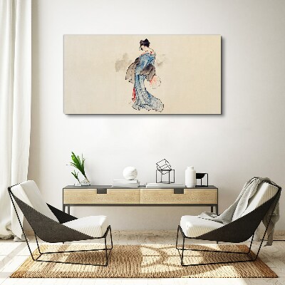 Obraz Canvas Gejsza w tradycyjnym kimono