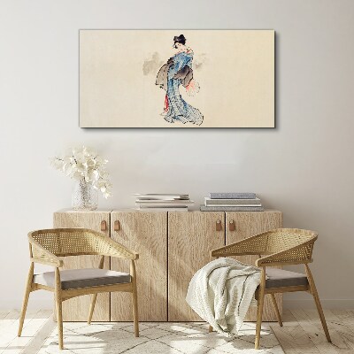 Obraz Canvas Gejsza w tradycyjnym kimono