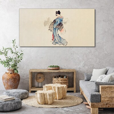 Obraz Canvas Gejsza w tradycyjnym kimono