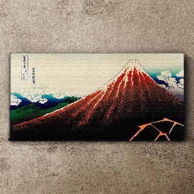 Obraz na Płótnie Wulkan Fuji w kolorach Japonii