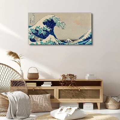Obraz Canvas morze burza łodzie fale