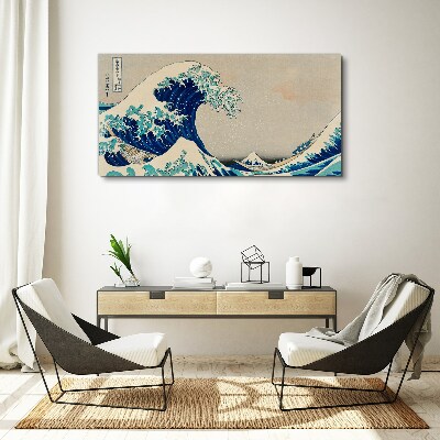 Obraz Canvas Wielka fala w Kanagawie