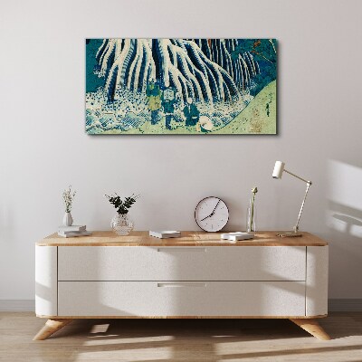 Obraz Canvas Pod drzewem w zimowej scenerii